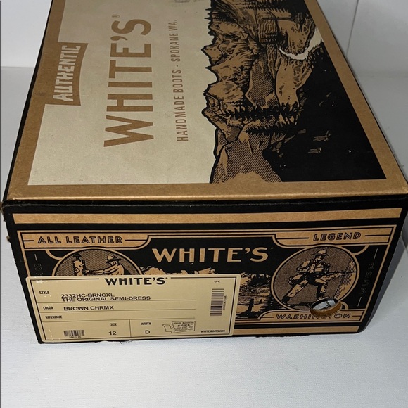 NWT White's Handmade Chromexal Leather Boots Brown Size 12 Original Semi-dress - Picture 3 of 8